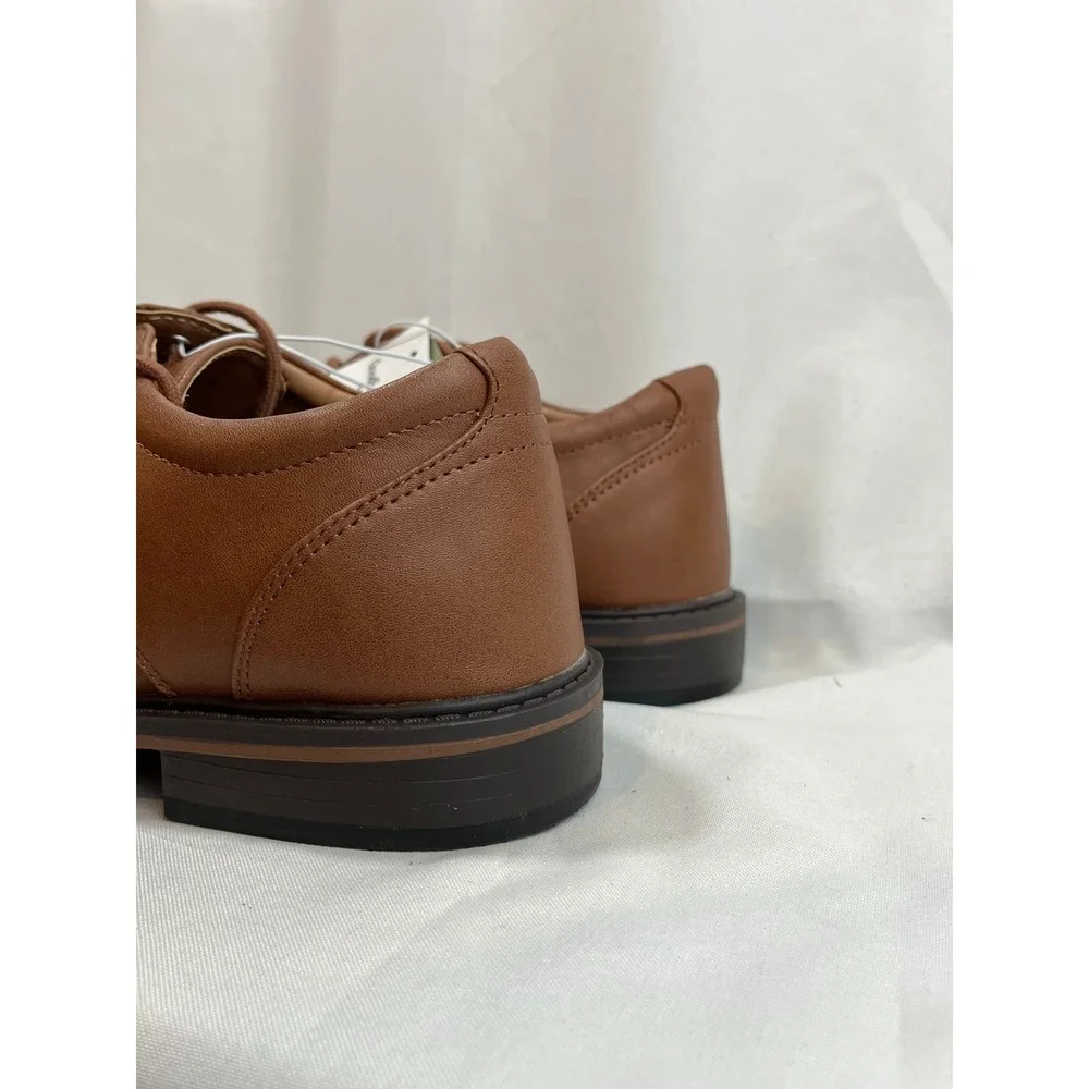 Goodfellow & Co Mens Brown Dress Shoes Memory Foam Oxford Cognac 11.5 NEW